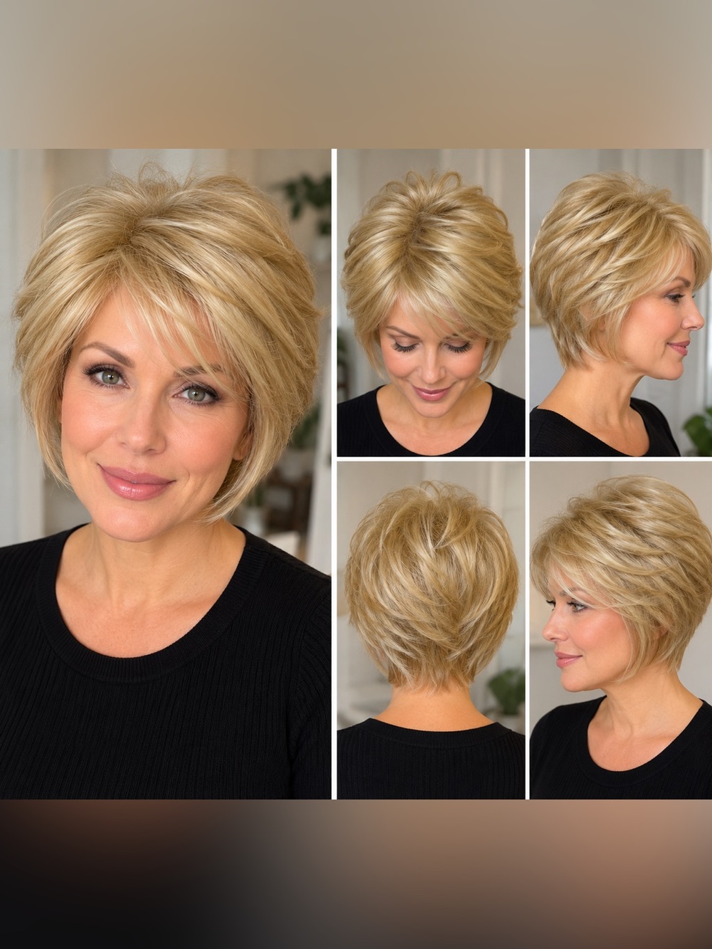 Paula Young Short Layered Wig Medium Blonde Color 22 NWOT Never Worn